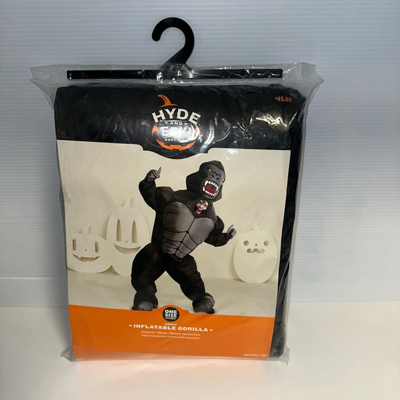 Hyde and Eek! Boutique Other - Unisex Hyde and Eek! Boutique Gorilla Costume One Size Black NEW NWT Halloween